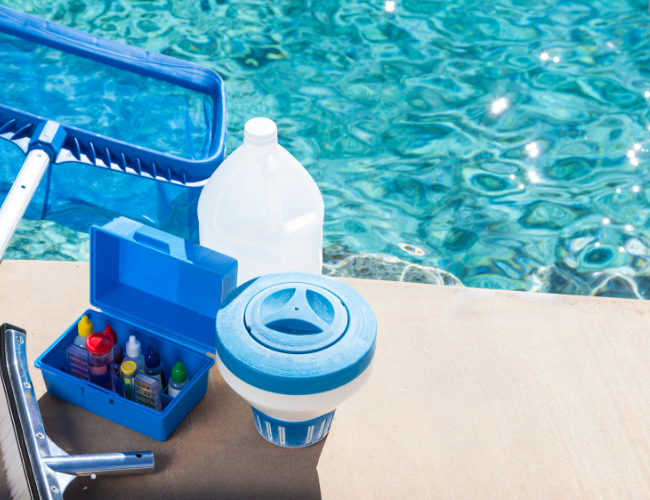 Productos para el mantenimiento de piscinas en curso online especializado